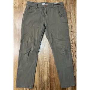 Mugsy Chino Olives Green Pants Stretch Performance Golf Men's Sz 34x30